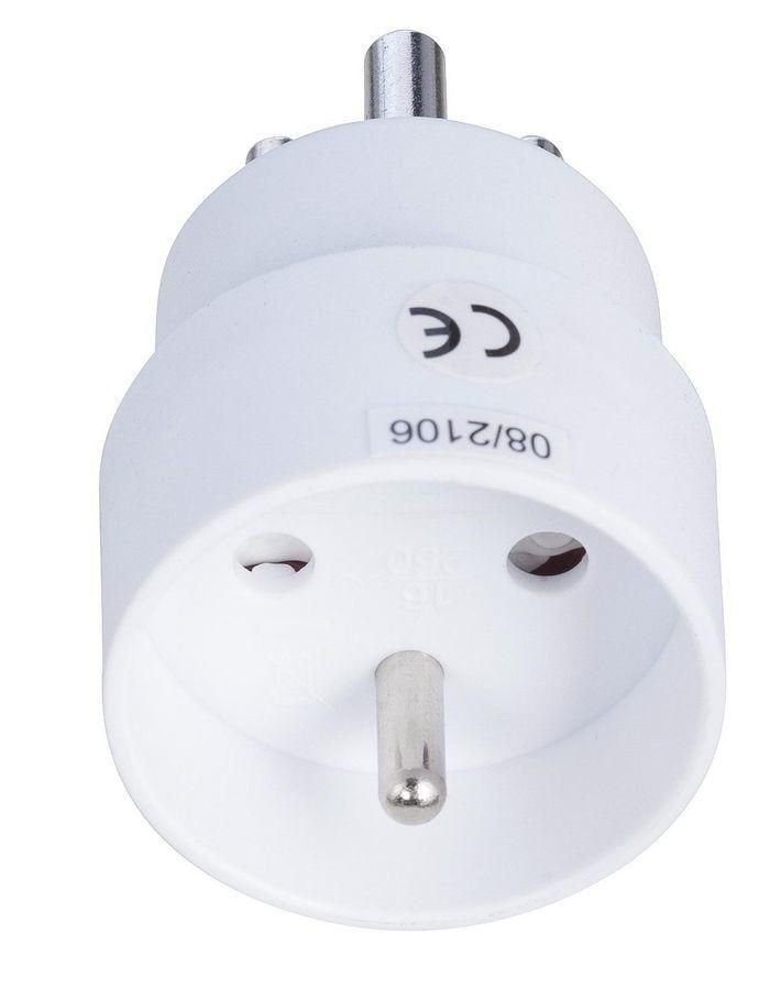 Power Adapter, Schuko To Dk Hybrid Power Adapter From
