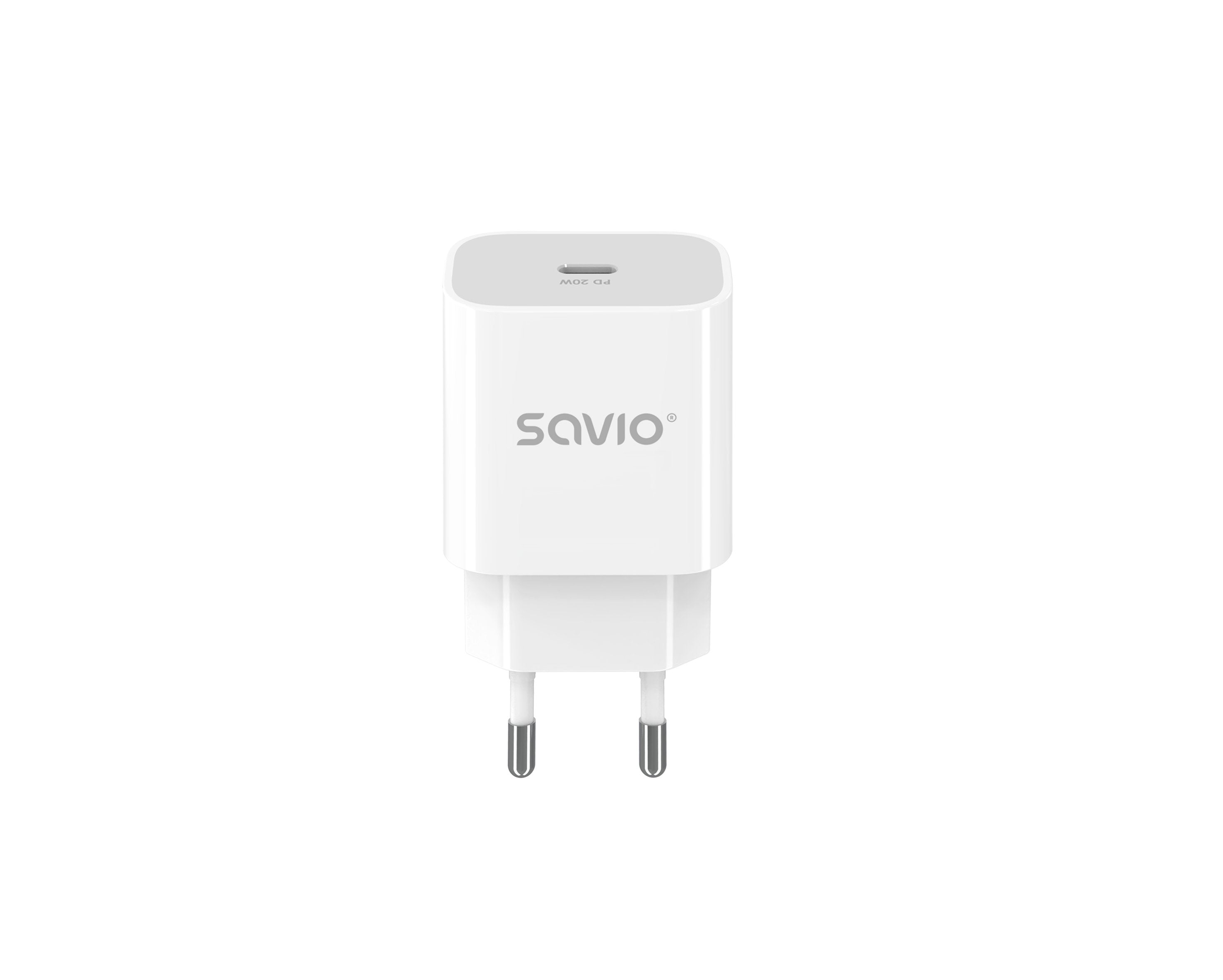 EAN 5901986048701 - Savio SAVLA-09 cargador de dispositivo móvil Universal Blanco Corriente alterna Exterior imagen 1