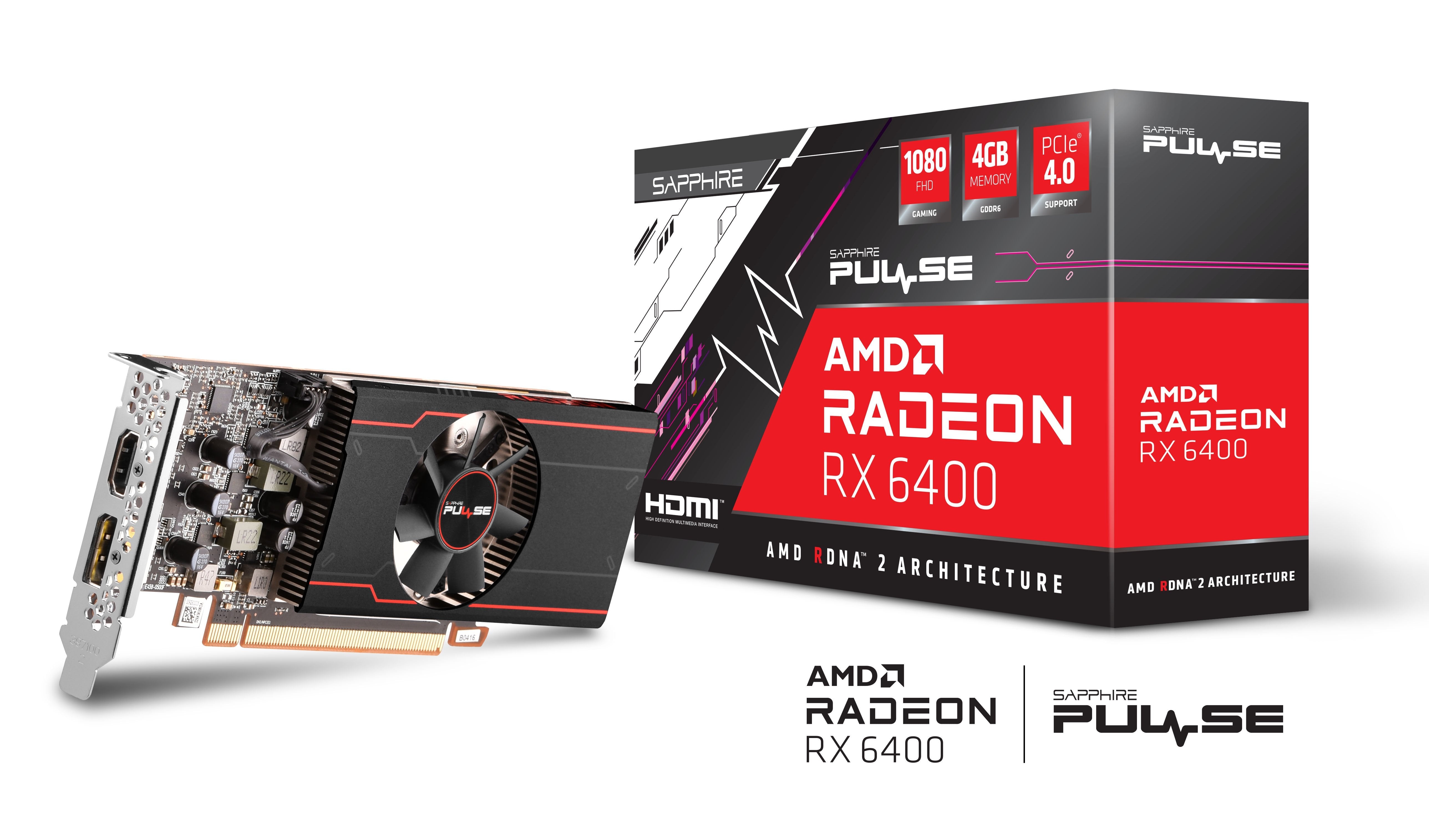 Tarjeta Gráfica Sapphire Pulse Rx 6400 Gaming 4gb Gddr6