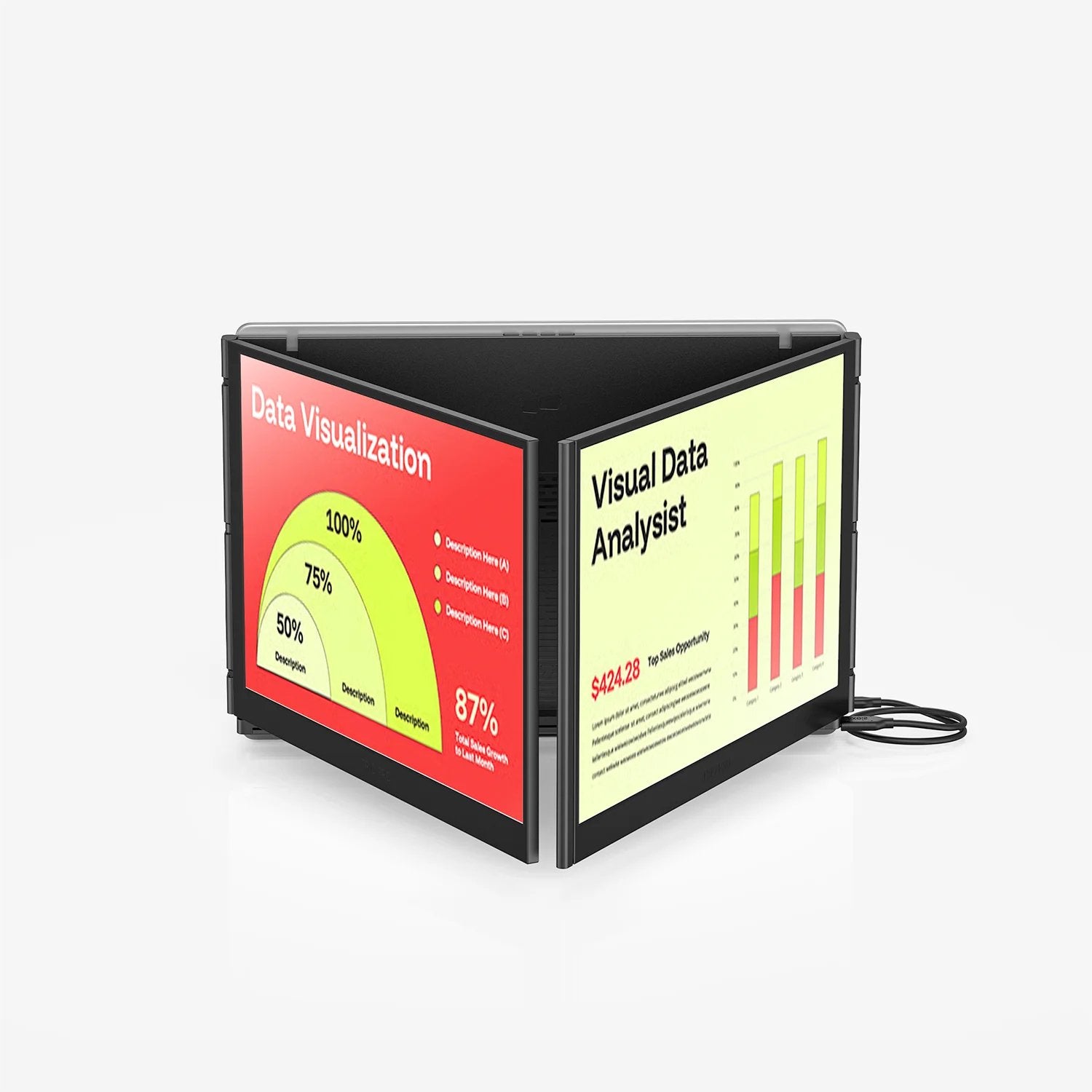 EAN 0810130760763 - Mobile Pixels Trio 3.0 Pro Monitor portátil Negro 35,8 cm (14.1") LCD 2240 x 1400 Pixeles imagen 3