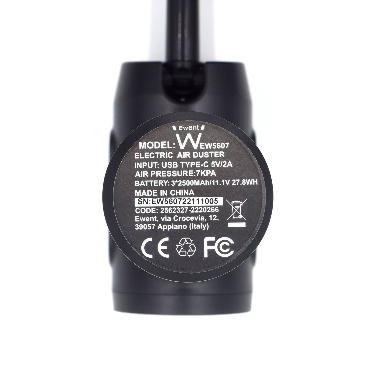 Ewent Ew5607 Soplador De Aire 7500 Mah