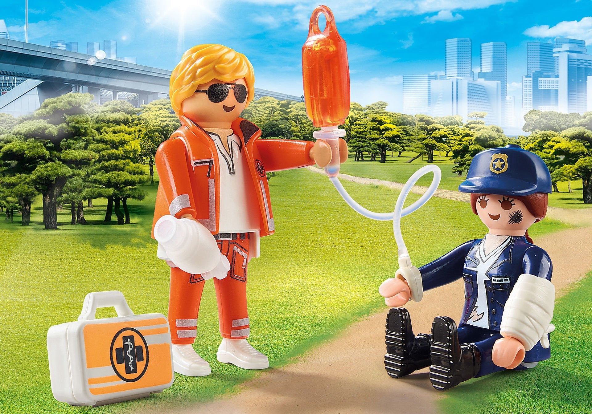 Playmobil 70823 Duo Pack Doctor Y Policia