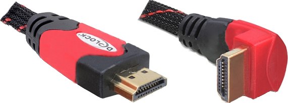 Delock Cable Hdmi Ethernet A -> A M/M 2m 90° Acodado 4k