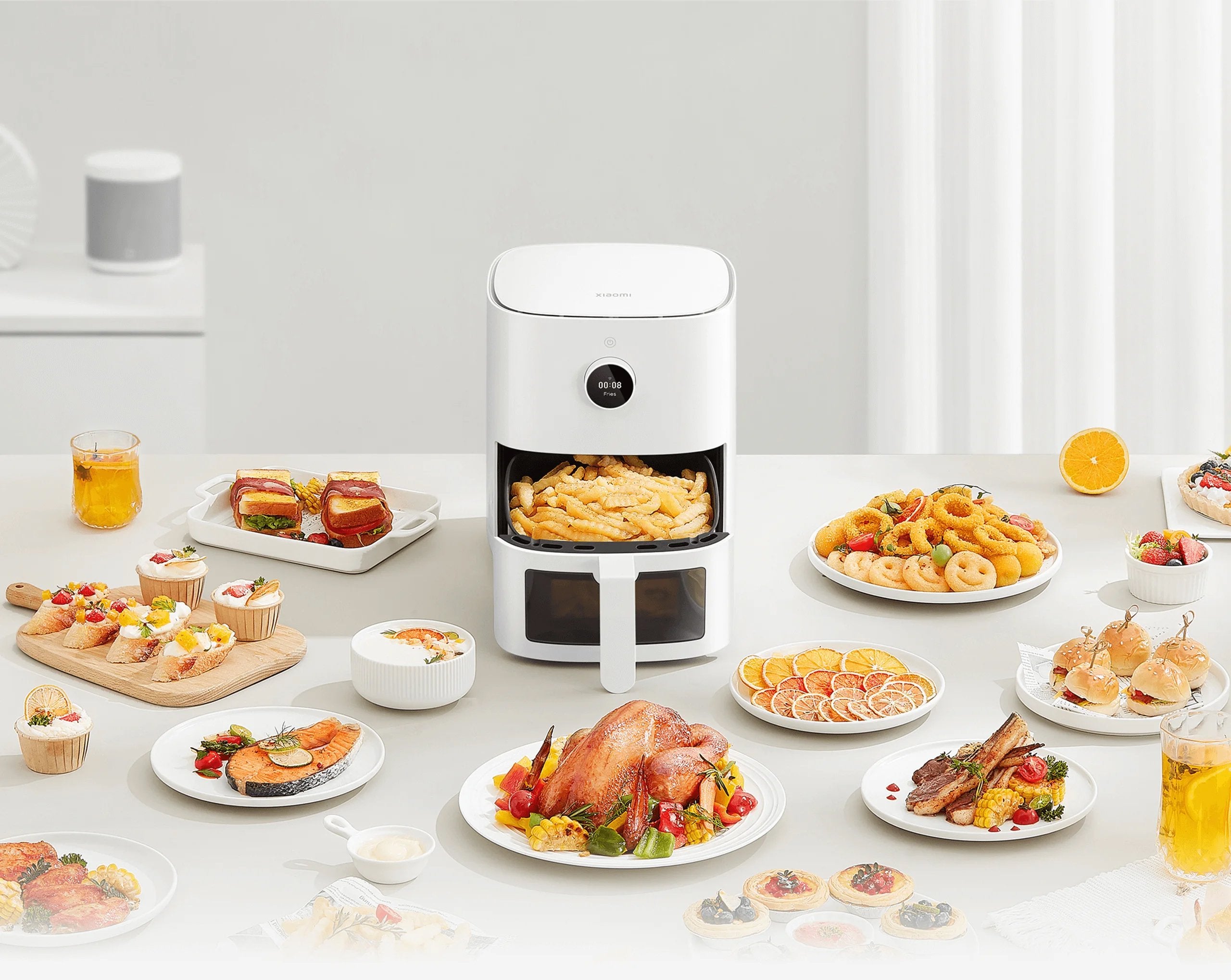 EAN 6941812708293 - Xiaomi Smart Air Fryer Pro Sencillo 4 L 1600 W Freidora de aire caliente Blanco imagen 8