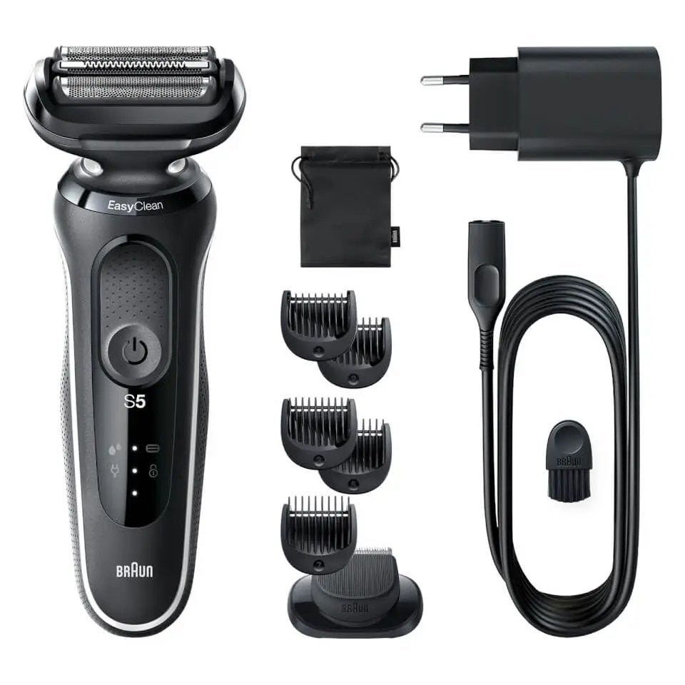 Braun 51-W1500s Afeitadora En Seco Y Húmedo, Negro Blanco