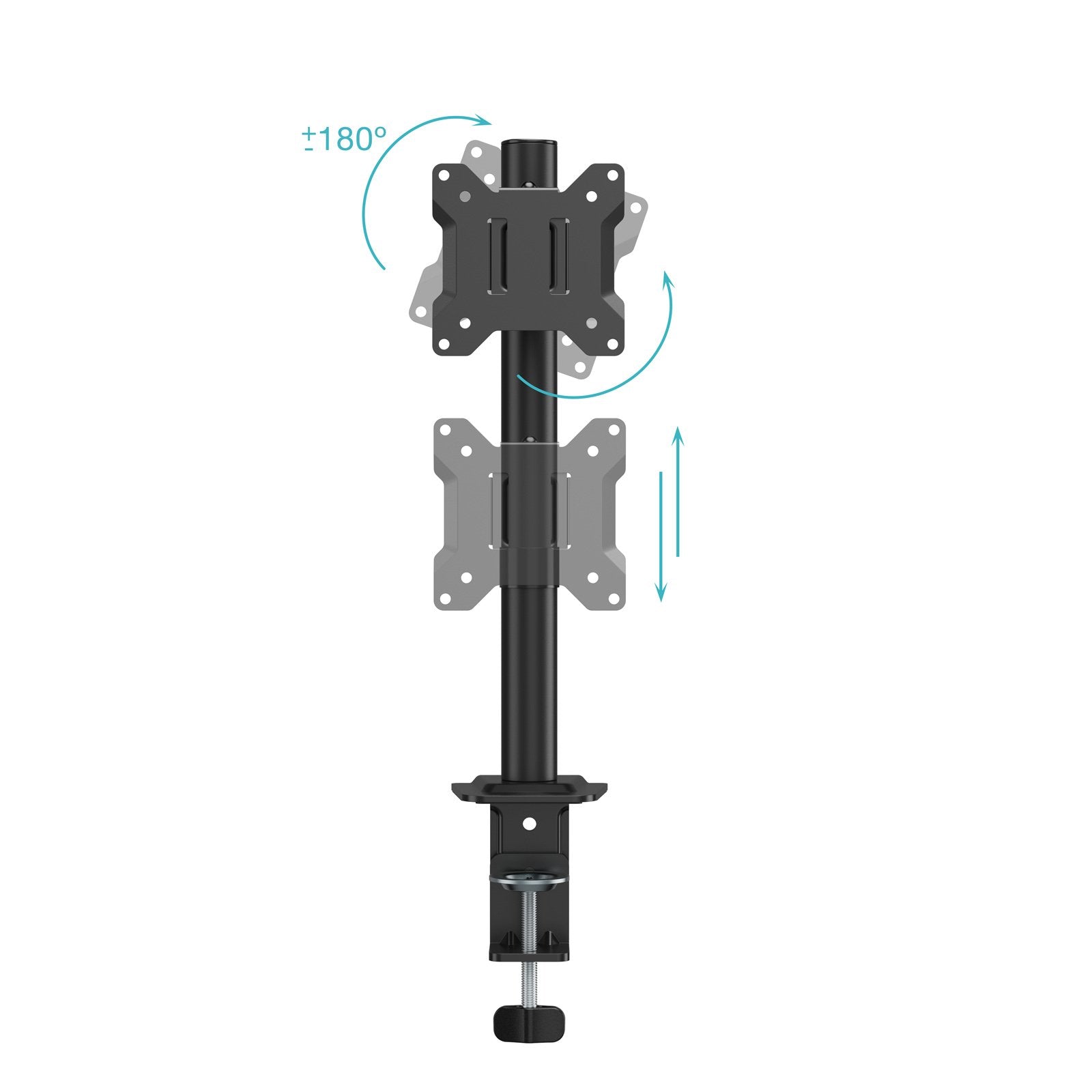 Soporte De Mesa Para Monitor Tooq Db1130tn-B Giratorio Inclinable Hasta 10kg