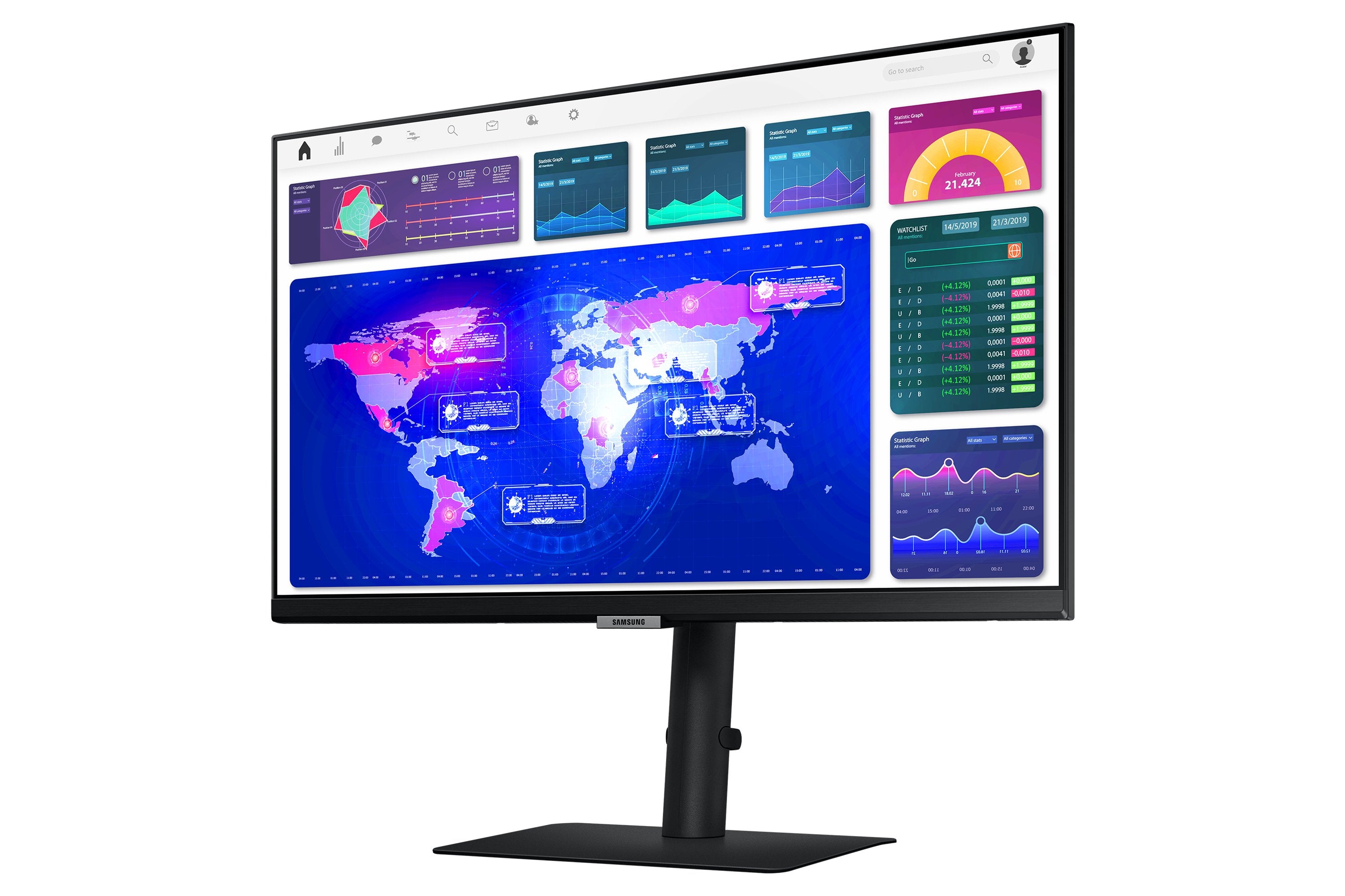 EAN 8806090952616 - Samsung S60UA pantalla para PC 61 cm (24") 2560 x 1440 Pixeles Quad HD LCD Negro imagen 6