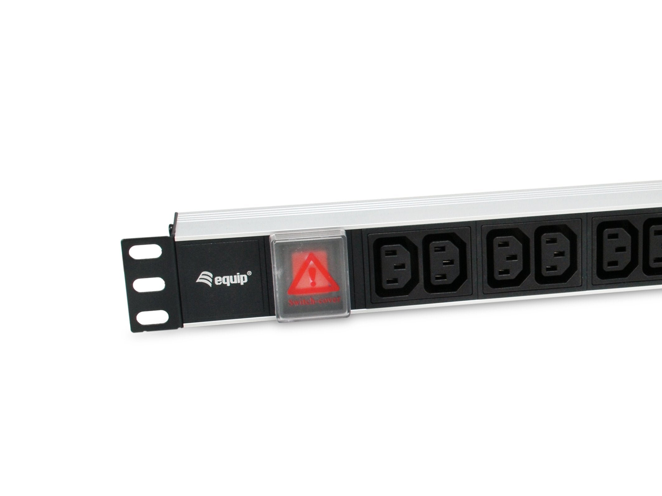 Regleta Alimentacion Aluminio Rack 19" 1u 12 Tomas Iec C13 Con Interruptor Cable 1.8m