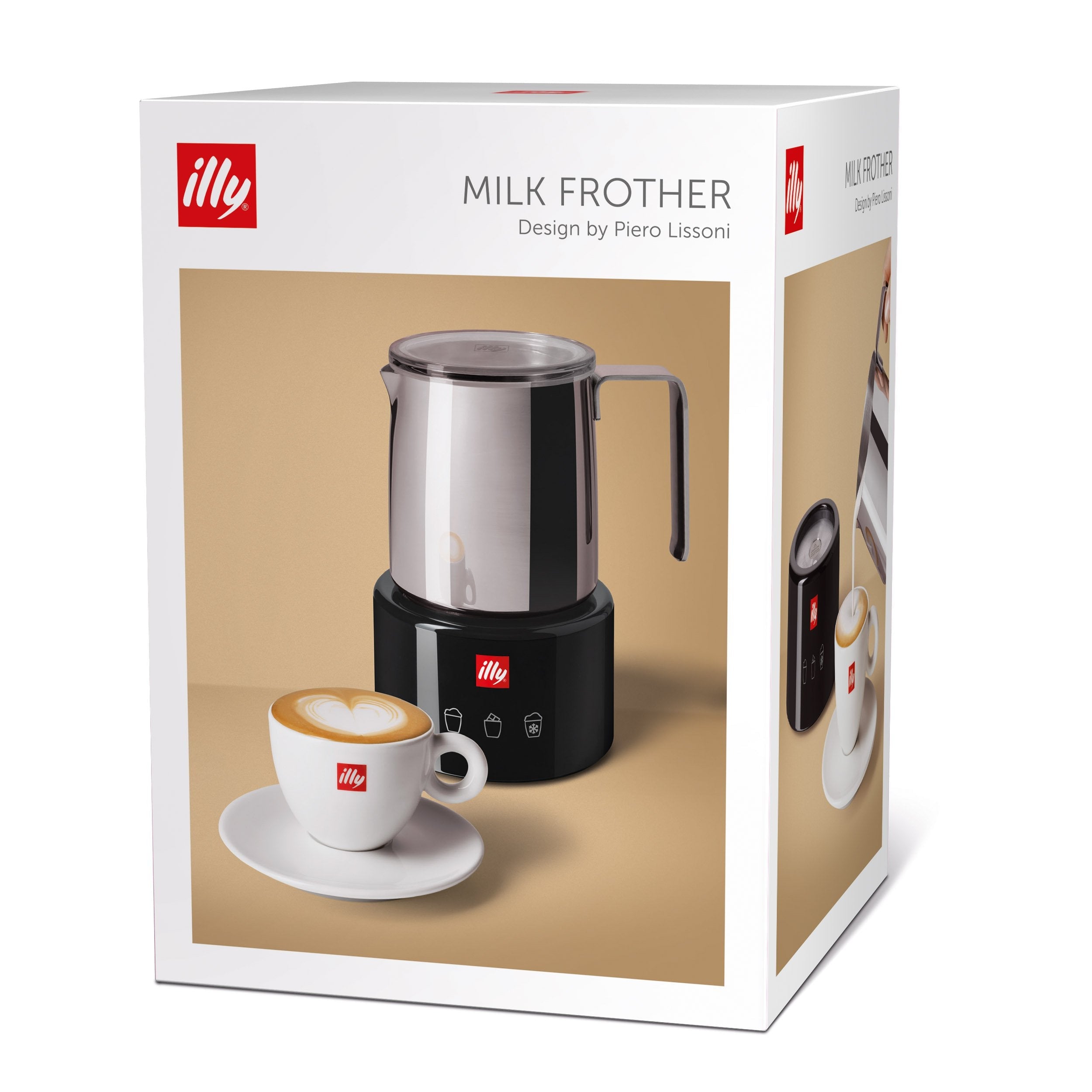 EAN 8003753190129 - Illy 23760 espumador o calentador de leche Negro, Acero inoxidable imagen 2