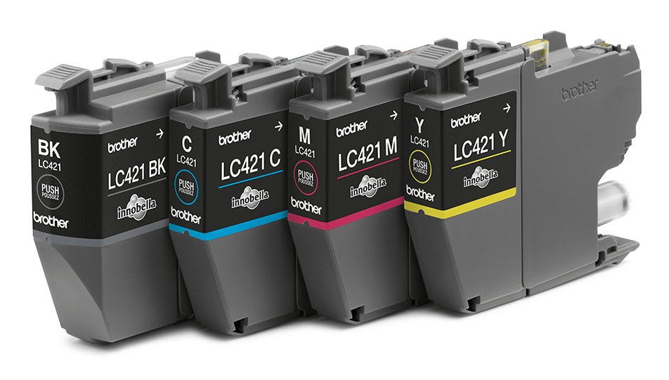 Tinta Original Brother Lc-421val Lc421val Multipack Cian Magenta Amarillo Negro