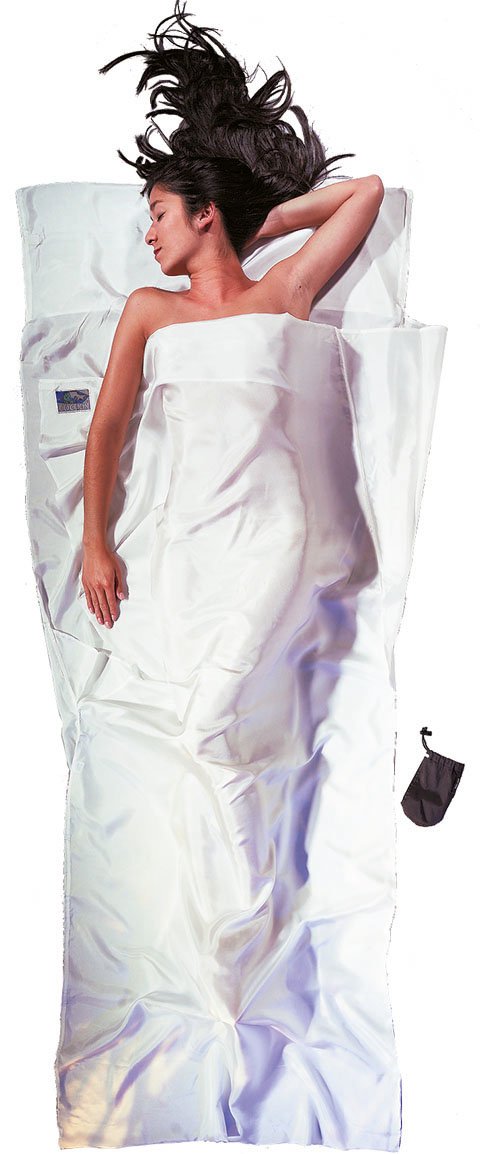 Cocoon Travelsheet Silk Adulto Saco De Dormir Rectangular Seda Blanco