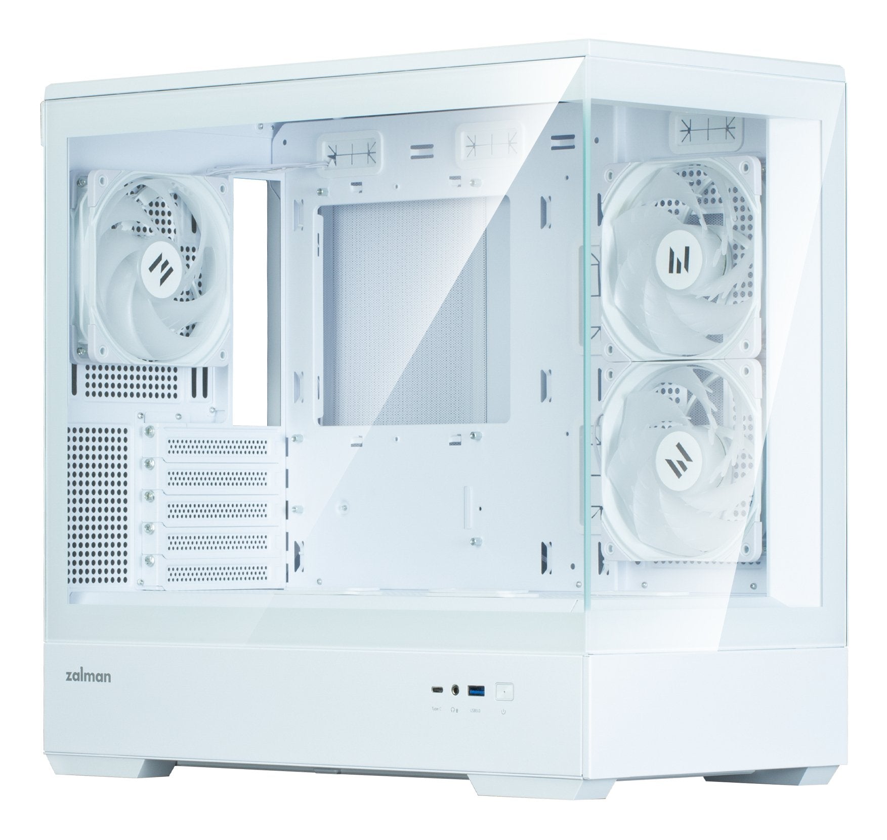 Caja Pc Zalman P30 V2 Microatx Mini Tower 3 Fansrgb Wh