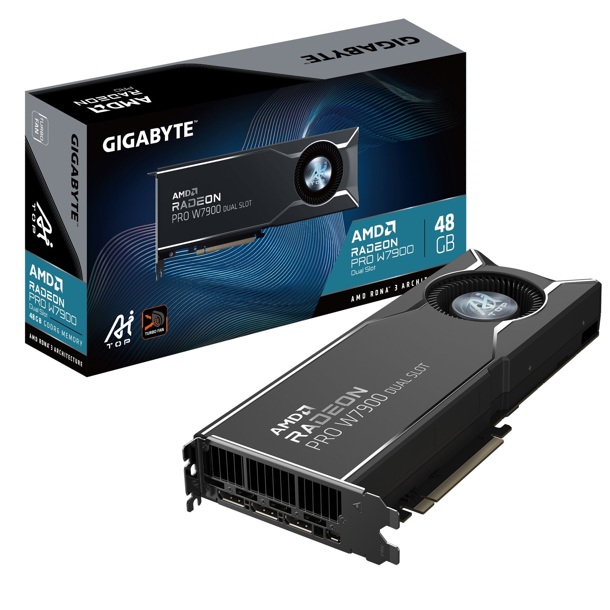 Tarjeta Gráfica Gigabyte Radeon Pro W7900 Ai Top 48gb Gddr6 Dp 3xmini Dp