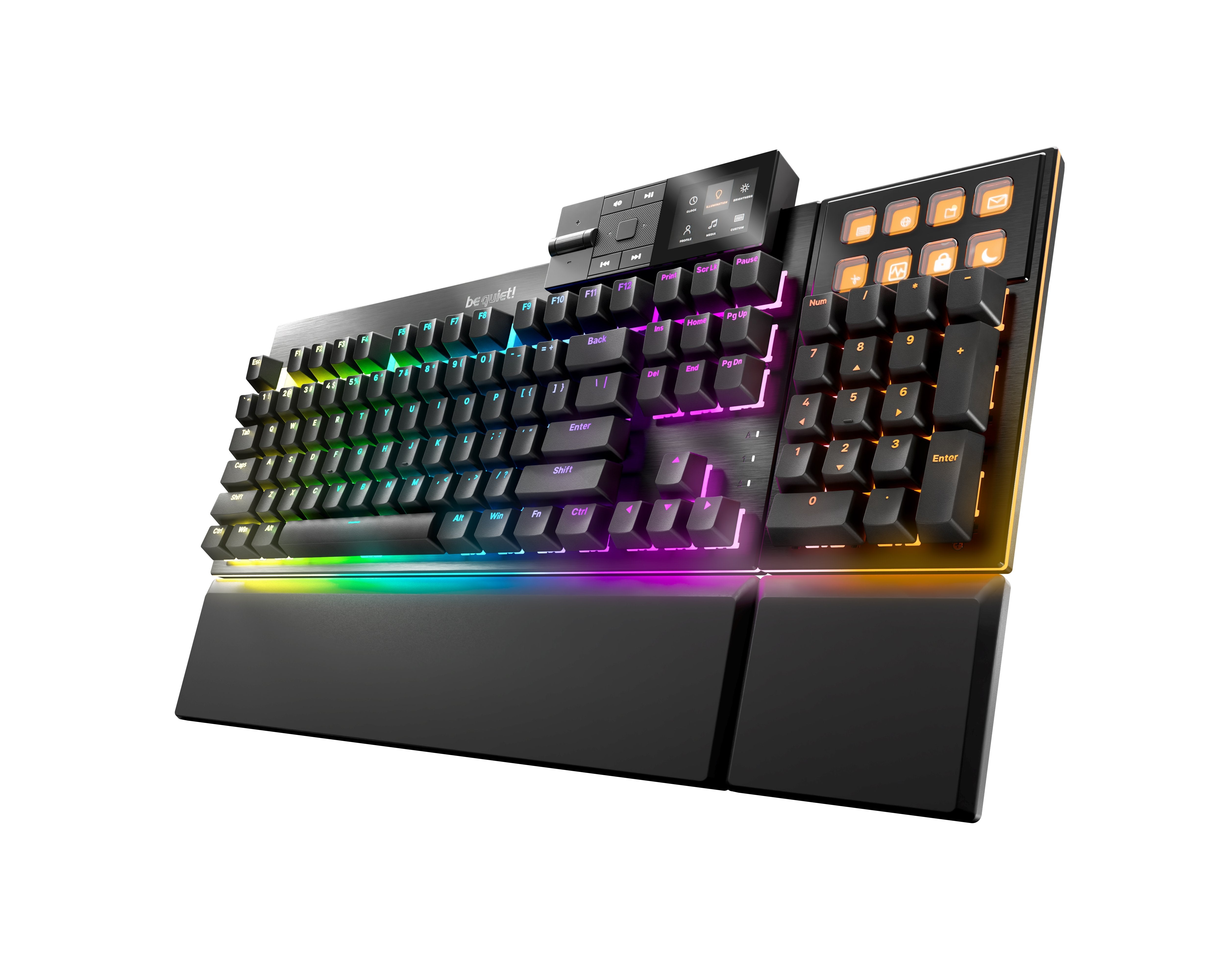 Be Quiet! Dark Mount Silent Tactile Us Ansi Teclado Juego Usb Qwerty Inglés De Ee. Uu. Negro
