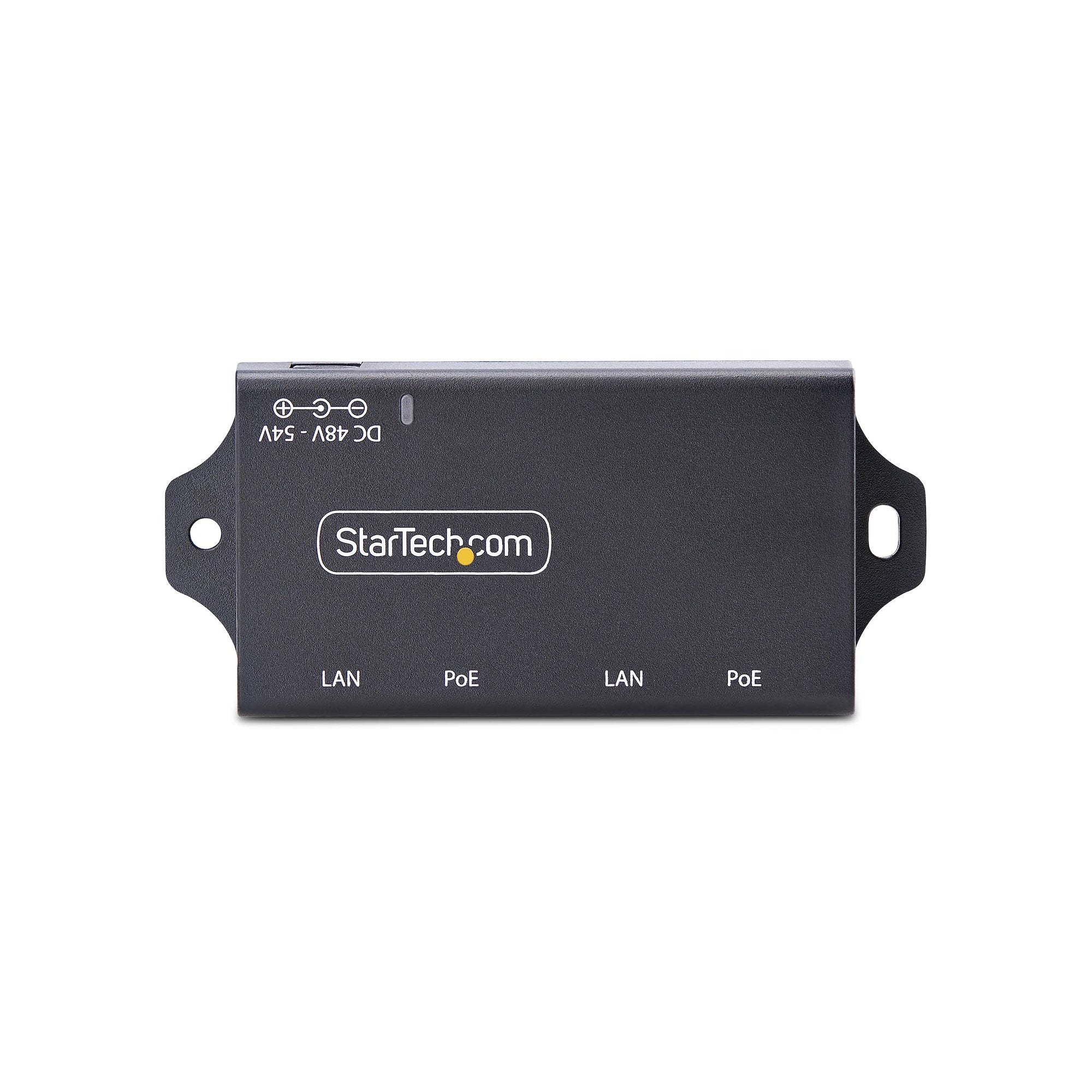 Startech.Com 2-Port Gigabit Poe+ Injector, Poe/Poe+ (802.3af/802.3at) 30w - Power Injector - Unverwaltet Inline - 30 Wat