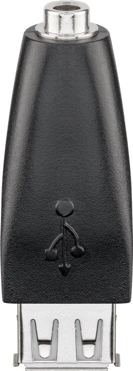 Goobay 93982 Cambiador De Género Para Cable Usb-A 3.5mm Negro