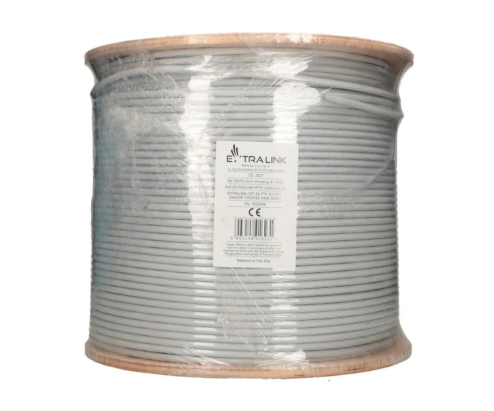 Cable Extralink Cat6a Ftp (F/Ftp) Indoor Twisted Pair 500m
