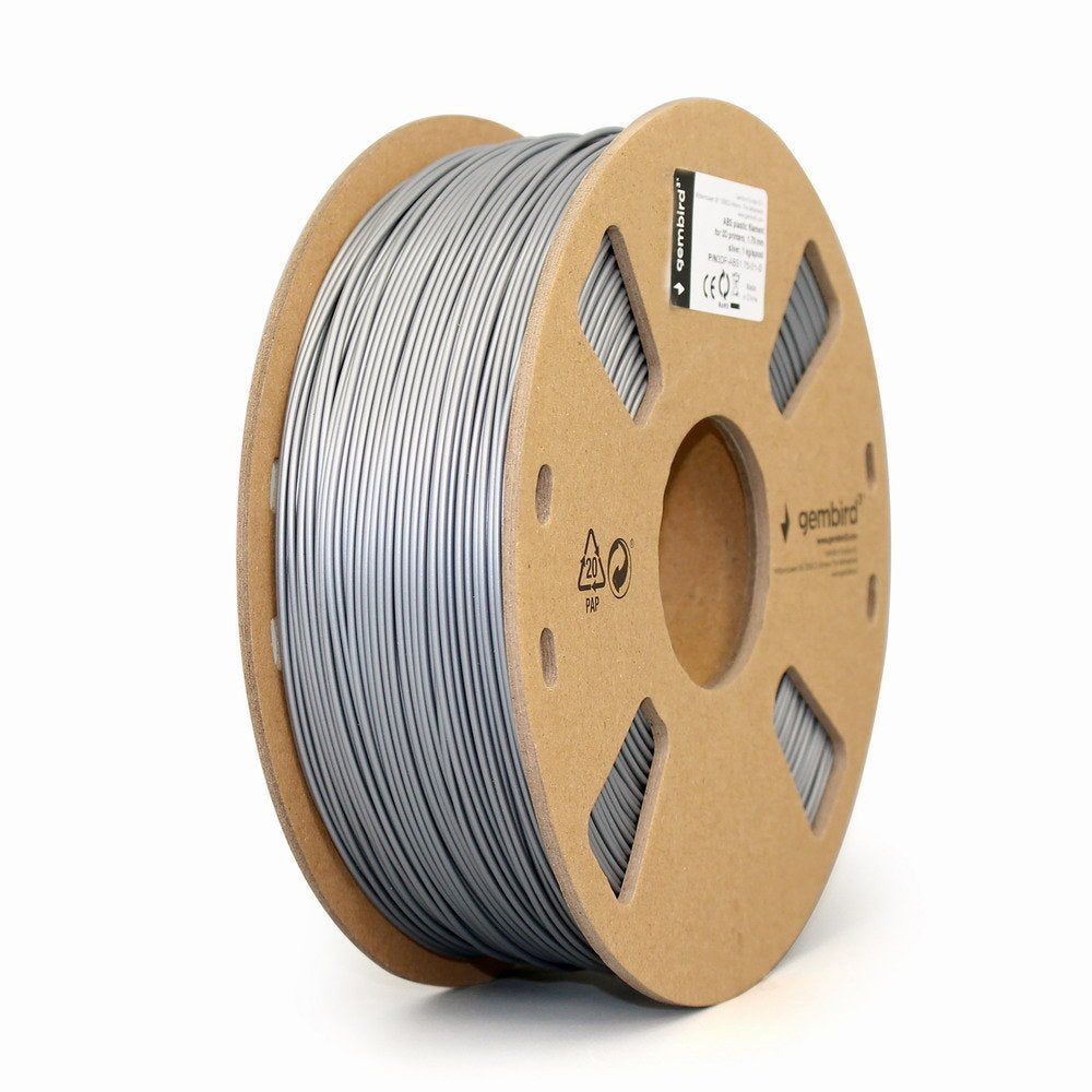 EAN 8716309088466 - Gembird 3DP-ABS1.75-01-S material de impresión 3d ABS Plata 1,4 kg imagen 2