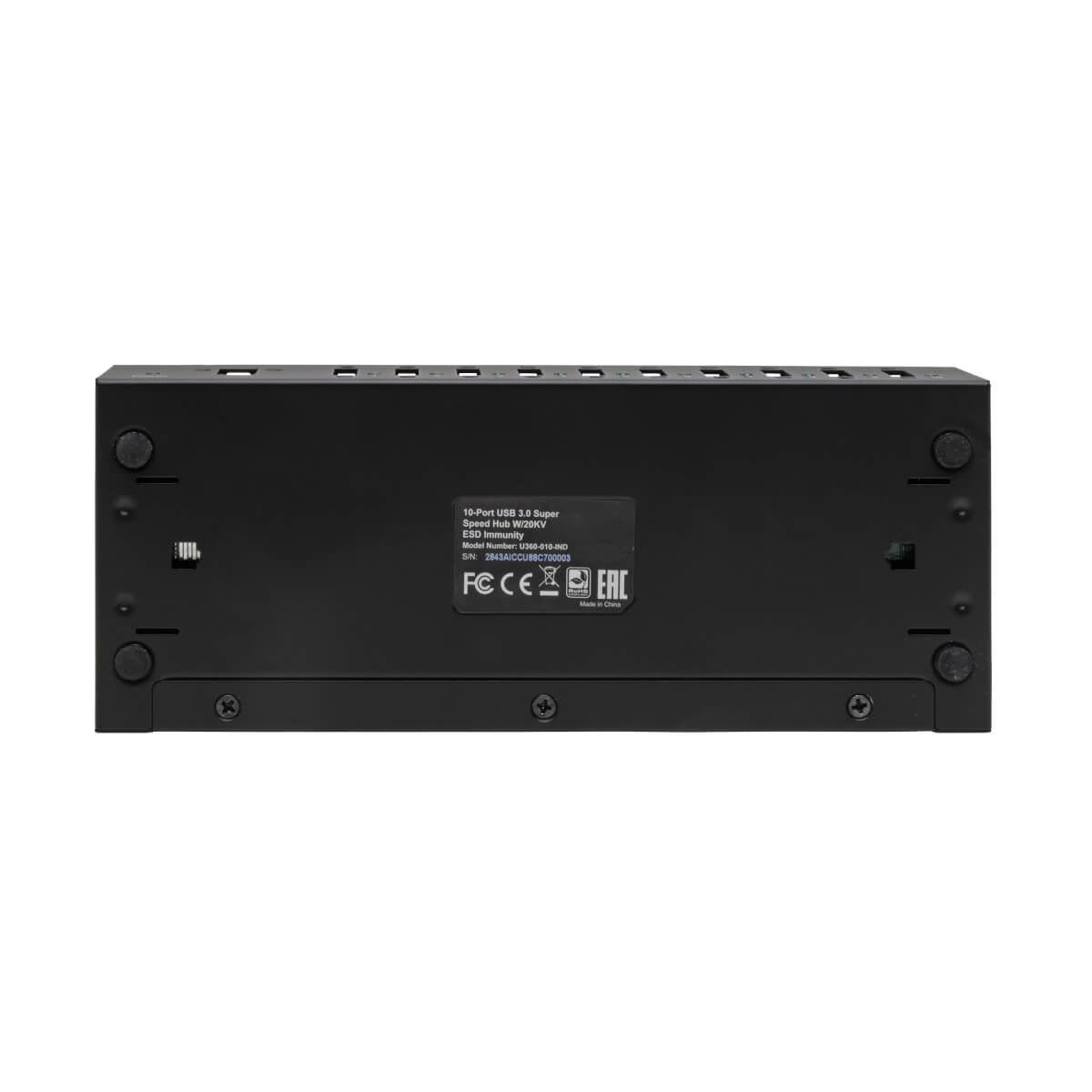 EAN 0037332231246 - Tripp Lite U360-010-IND hub de interfaz USB 3.2 Gen 1 (3.1 Gen 1) Type-B 5000 Mbit/s Negro imagen 8
