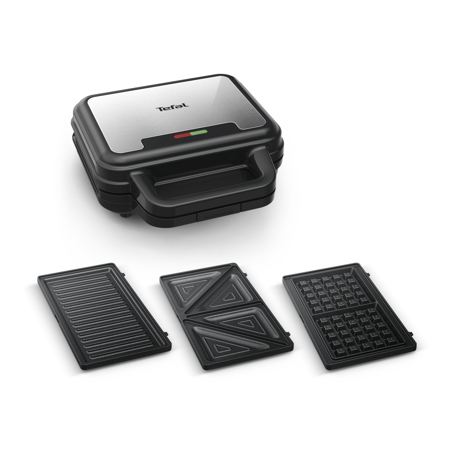 EAN 3016661177057 - Tefal SW383D10 sandwichera 700 W Negro, Acero inoxidable imagen 1