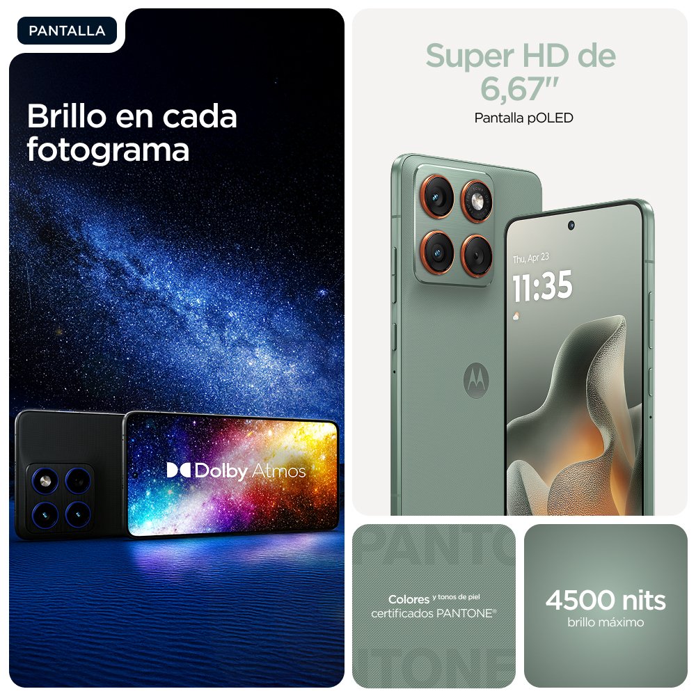 EAN 0840493604534 - Motorola edge 70 17 cm (6.7") SIM doble Android 16.0 5G USB Tipo C 12 GB 512 GB 4800 mAh Verde imagen 17