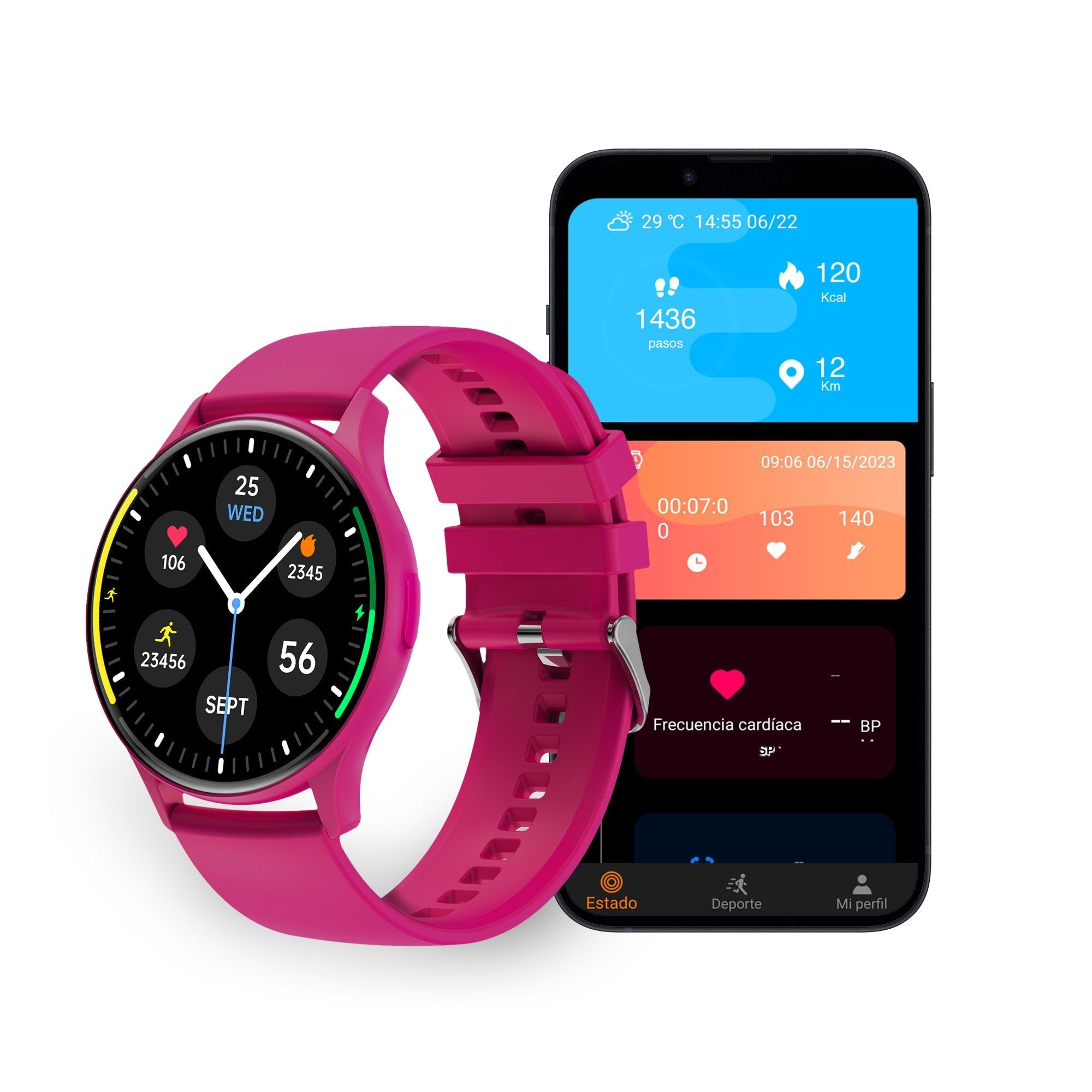 Ksix Core Smartwatch - Pantalla Amoled 1,43? - Autonomia 5 Dias - Modos Deporte Y Salud, Llamadas, Asistentes De Voz -