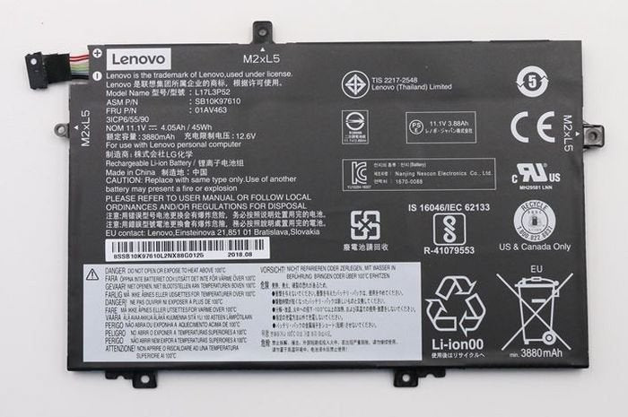 Lenovo 01av463 Refacción Para Notebook Batería
