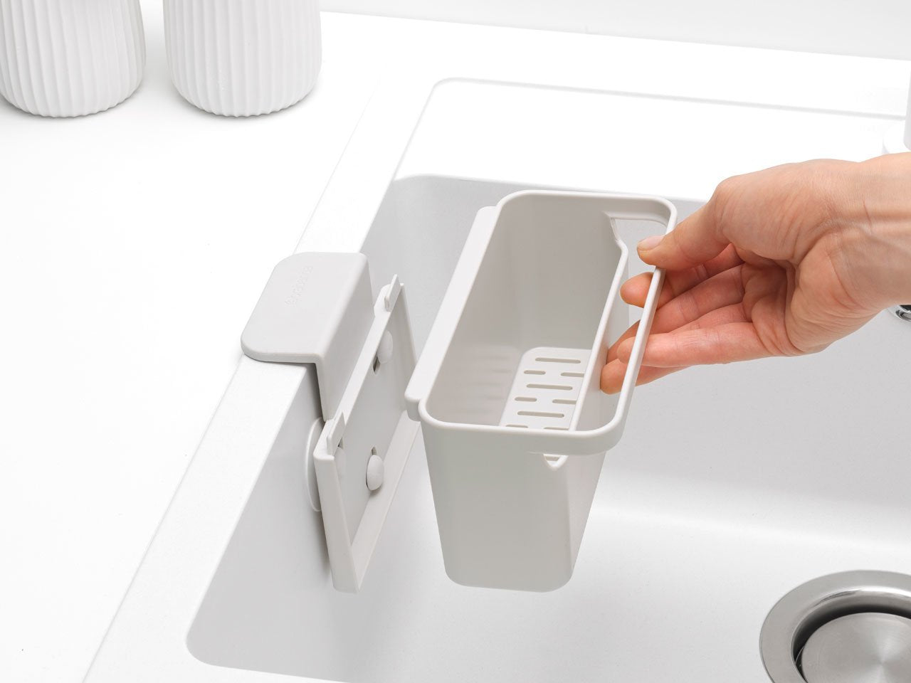 EAN 8710755302480 - Brabantia 302480 recipiente de almacenaje para cuarto de baño Gris Organizador de baño imagen 4