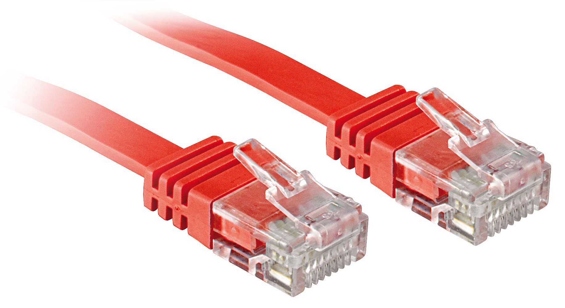 Cable Lindy Cat.6 U/Utp Flachband 2m Red
