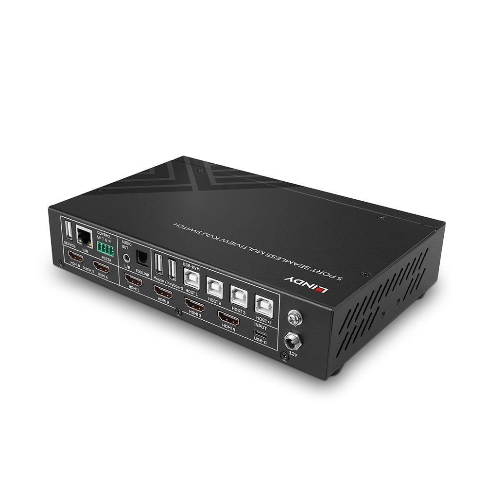 Kvm Lindy 5-Port Seamless Multiview Switch
