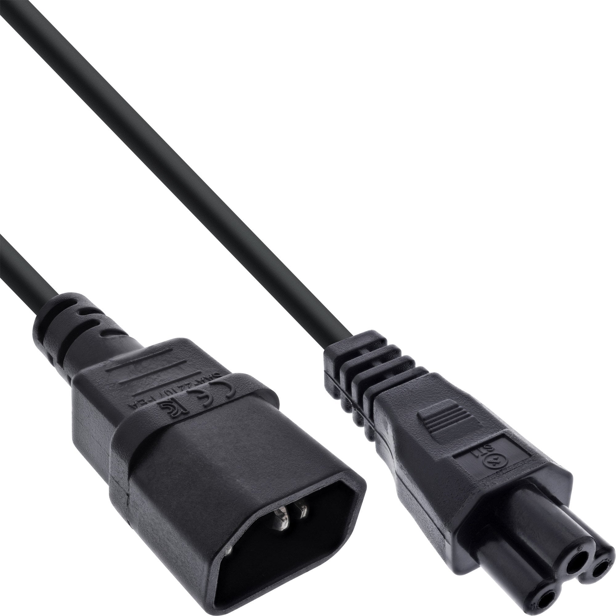 Inline® Power Cable, C14 Socket A C5 Connector, Negro, 2m