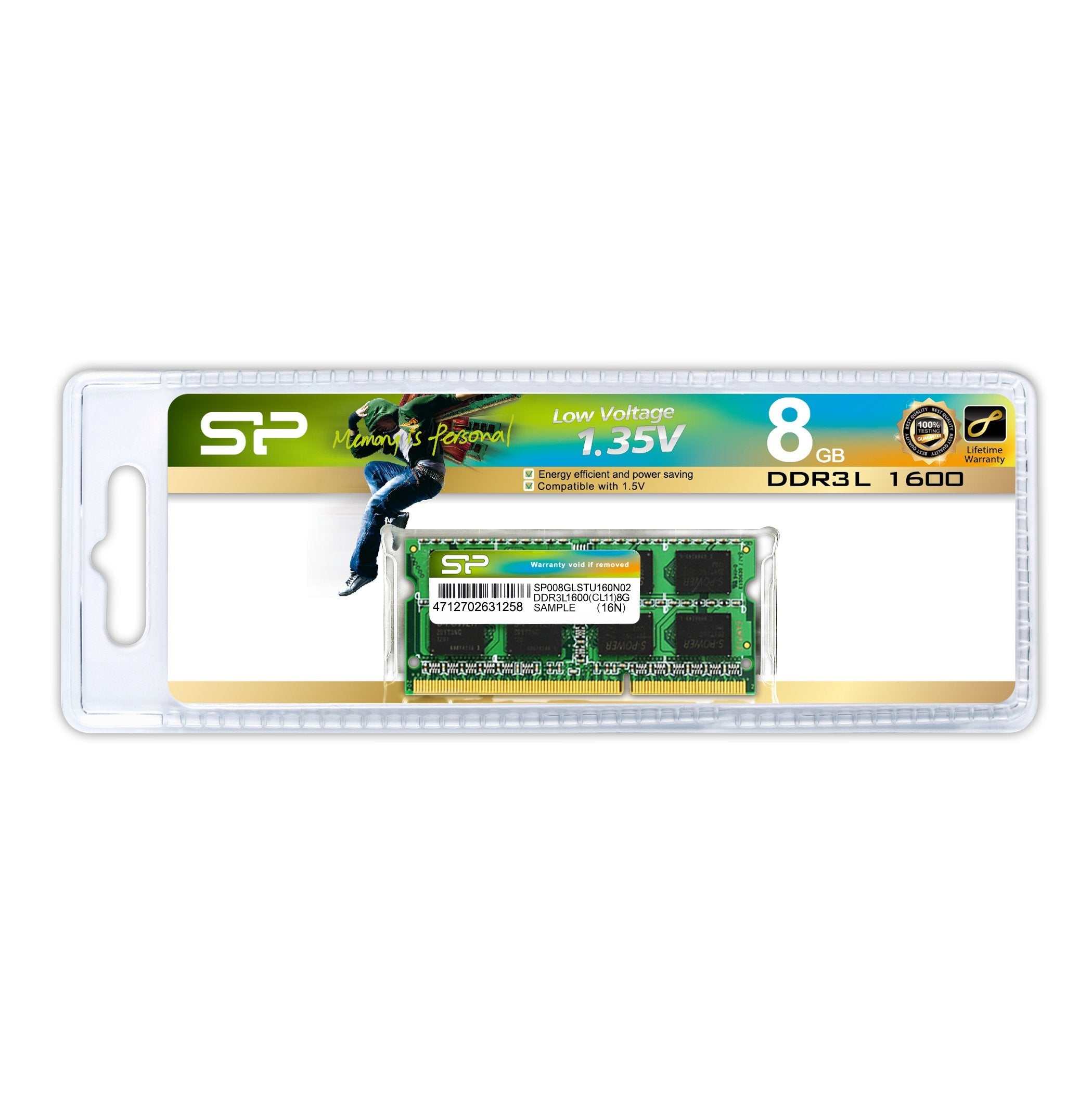 EAN 0886576010205 - Silicon Power 8GB DDR3L SO-DIMM módulo de memoria 1 x 8 GB imagen 2