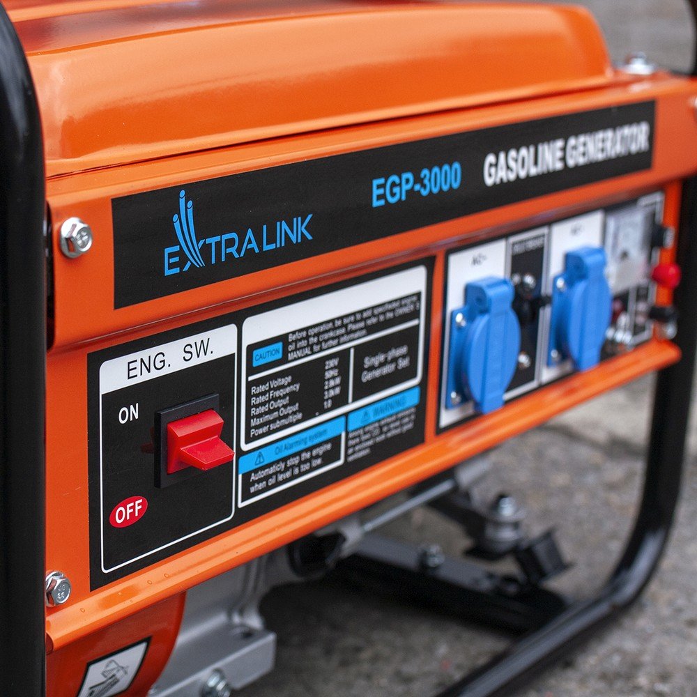 EAN 5905090330349 - Extralink EX.30349 motor-generador 2800 W 15 L Negro, Naranja imagen 5