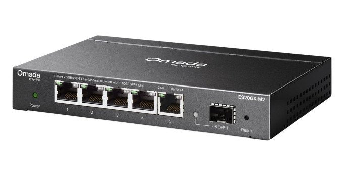 Switch No Gestionable Tp-Link Omada Es206x-M2 6p 5x2.5gb 1x10g Sfp+ Smart Carcasa Metalica