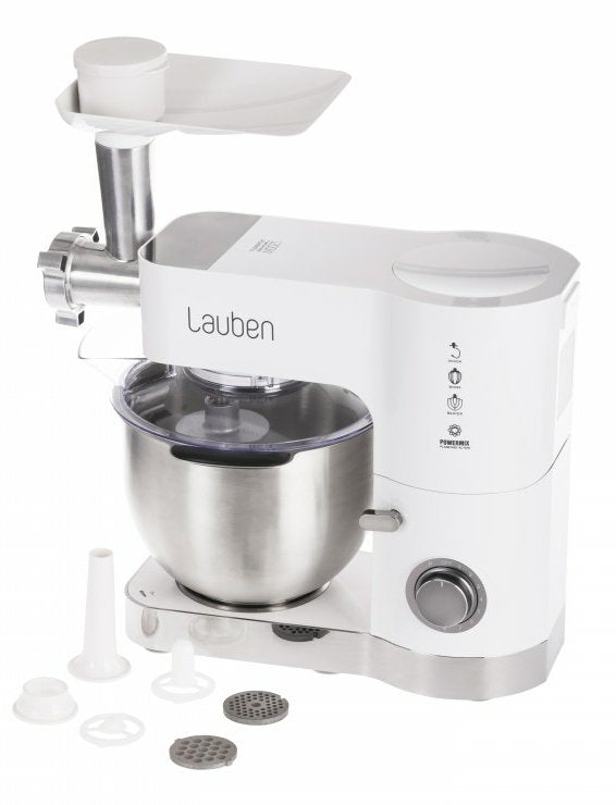 Robot Lauben Lbnkm1200wt De Cocina 1200 W 5,5 L Acero Inoxidable, Blanco