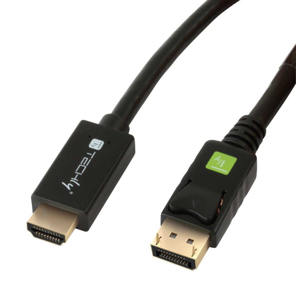 Techly Icoc Dsp-H12-010 Adaptador De Cable De Vídeo 1 M Displayport Hdmi Negro