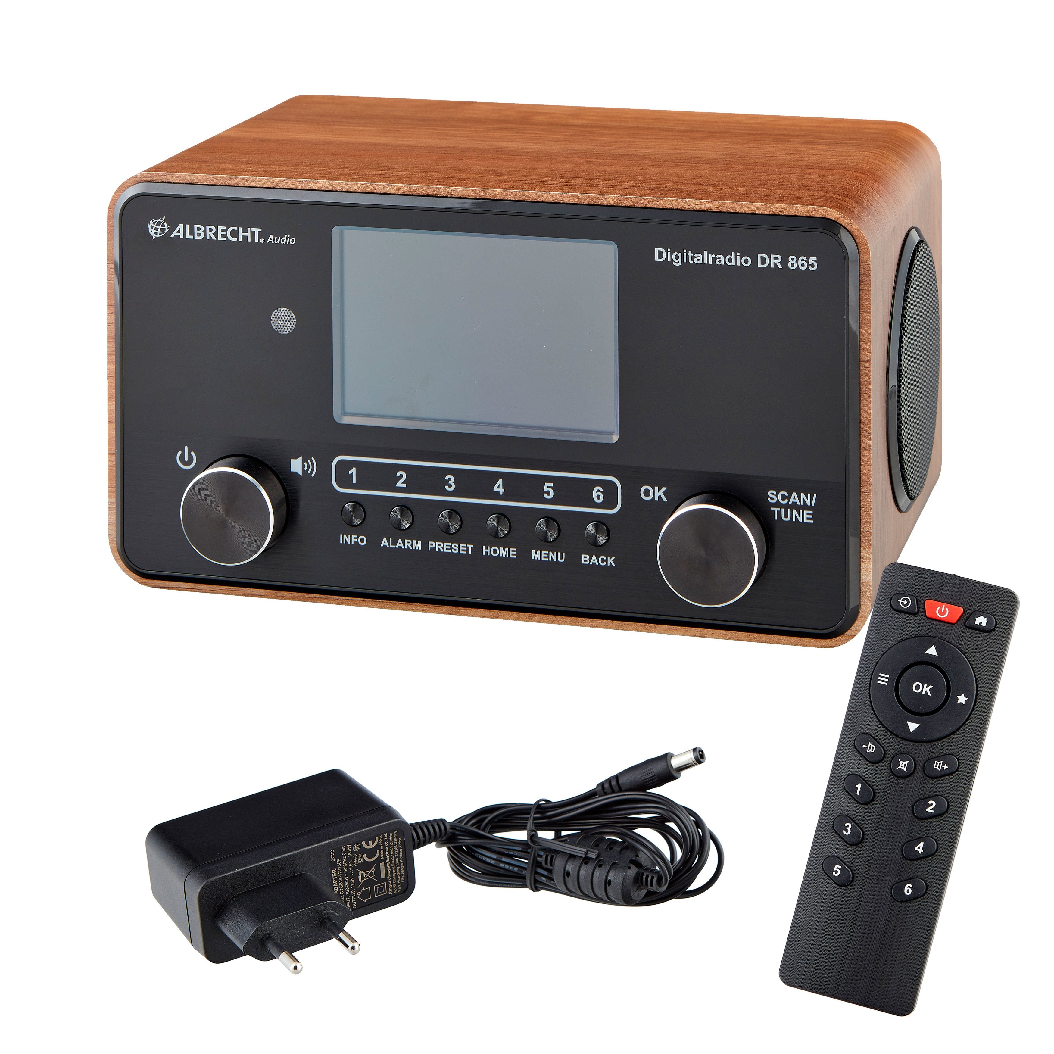 EAN 4032661278654 - Albrecht DR 865 Portátil Digital Negro, Madera imagen 3
