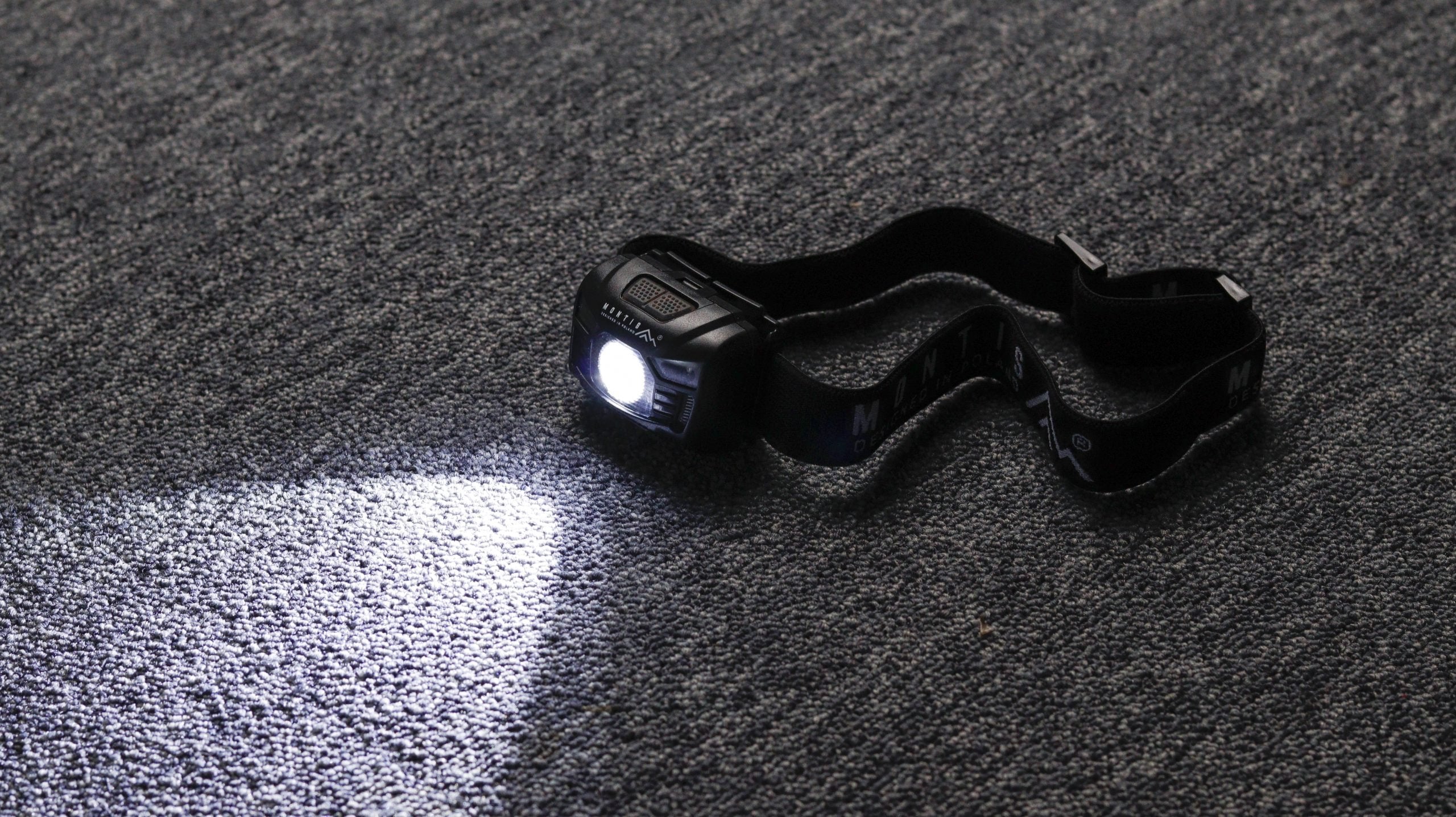 Linterna Montis Akumulatorowa Latarka Naglowna Z Sensorem Mt001 Negro Con Diadema Led