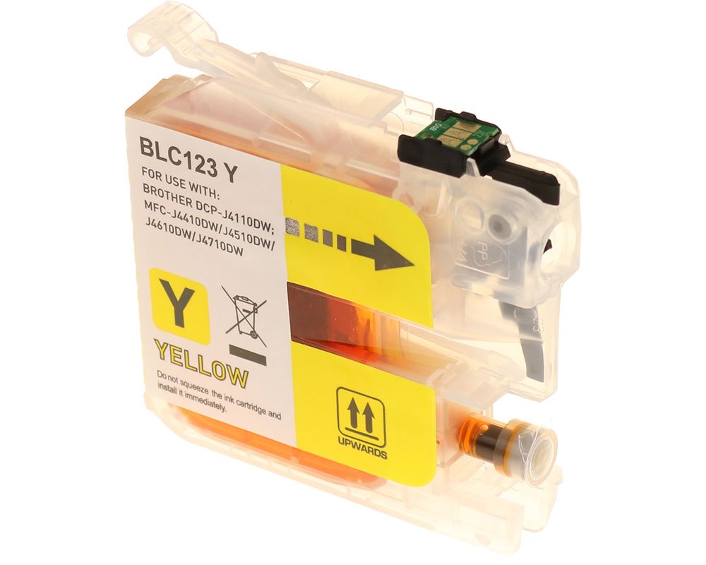 G&G Tintencartucho Compatible Con Brother Lc-123y Amarillo