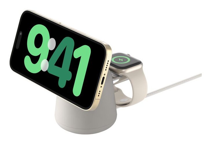 Belkin Boost Charge Pro 15w Mag. Lad.Qi2 2in1 Sand Wiz027vfh37