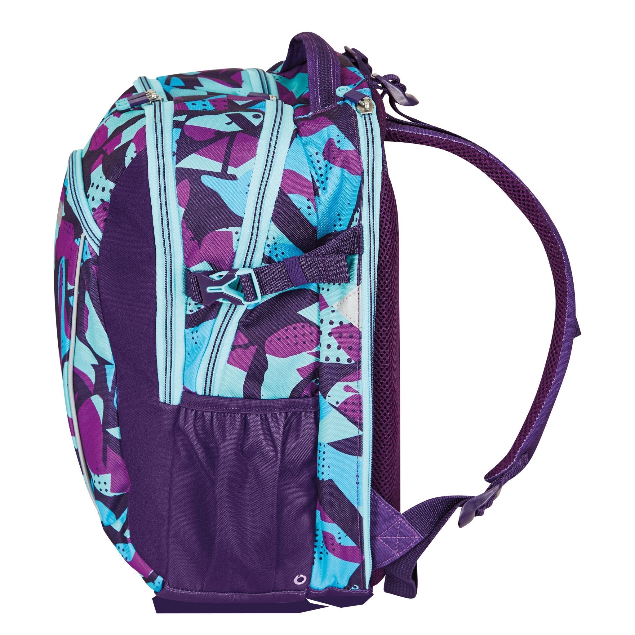 Herlitz Ultimate Camopurple Mochila Escolar Azul, Púrpura Poliéster