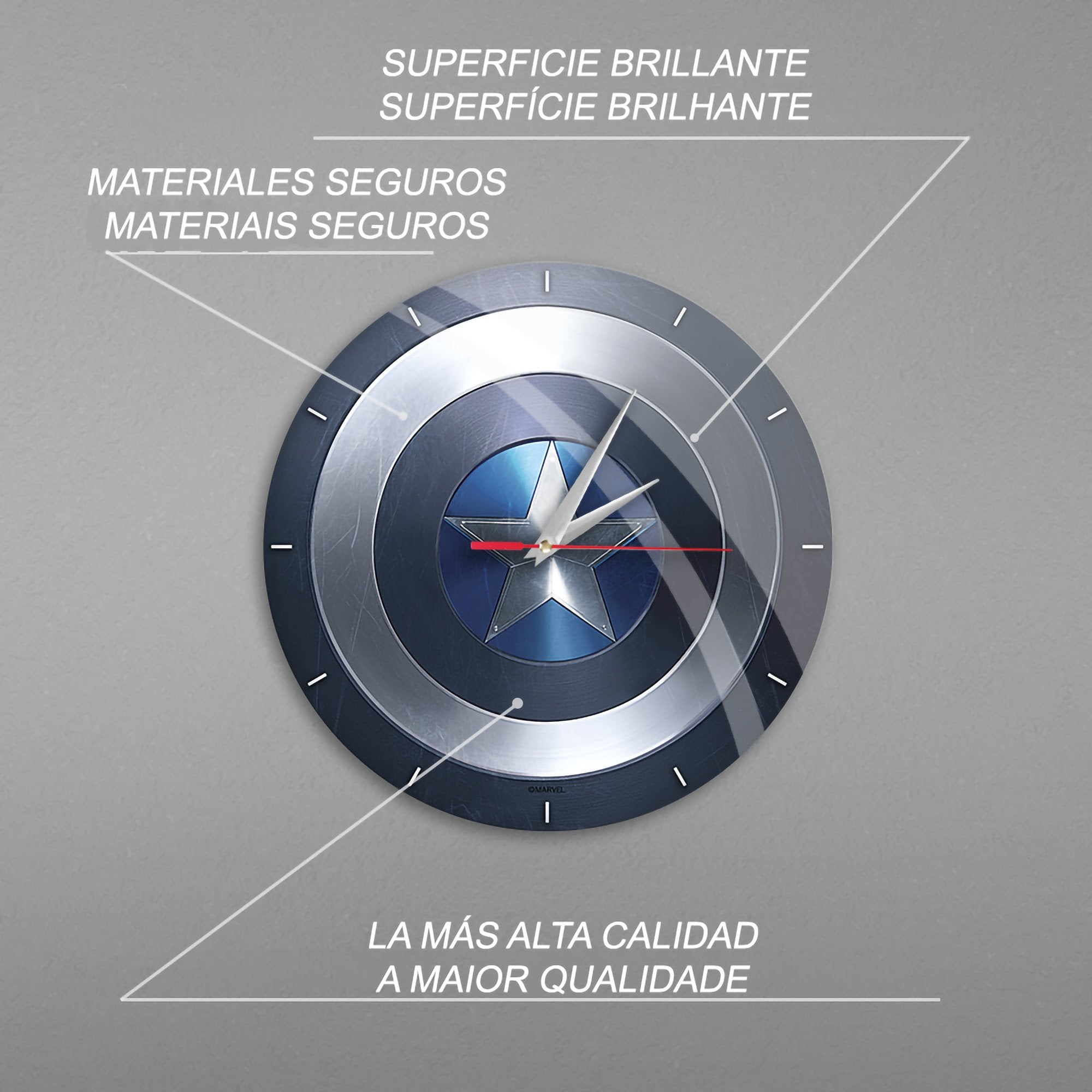EAN 5903537968452 - ERT Group LCMWCCAPAM022 reloj de mesa o pared Reloj de pared mecánico Círculo Multicolor imagen 4