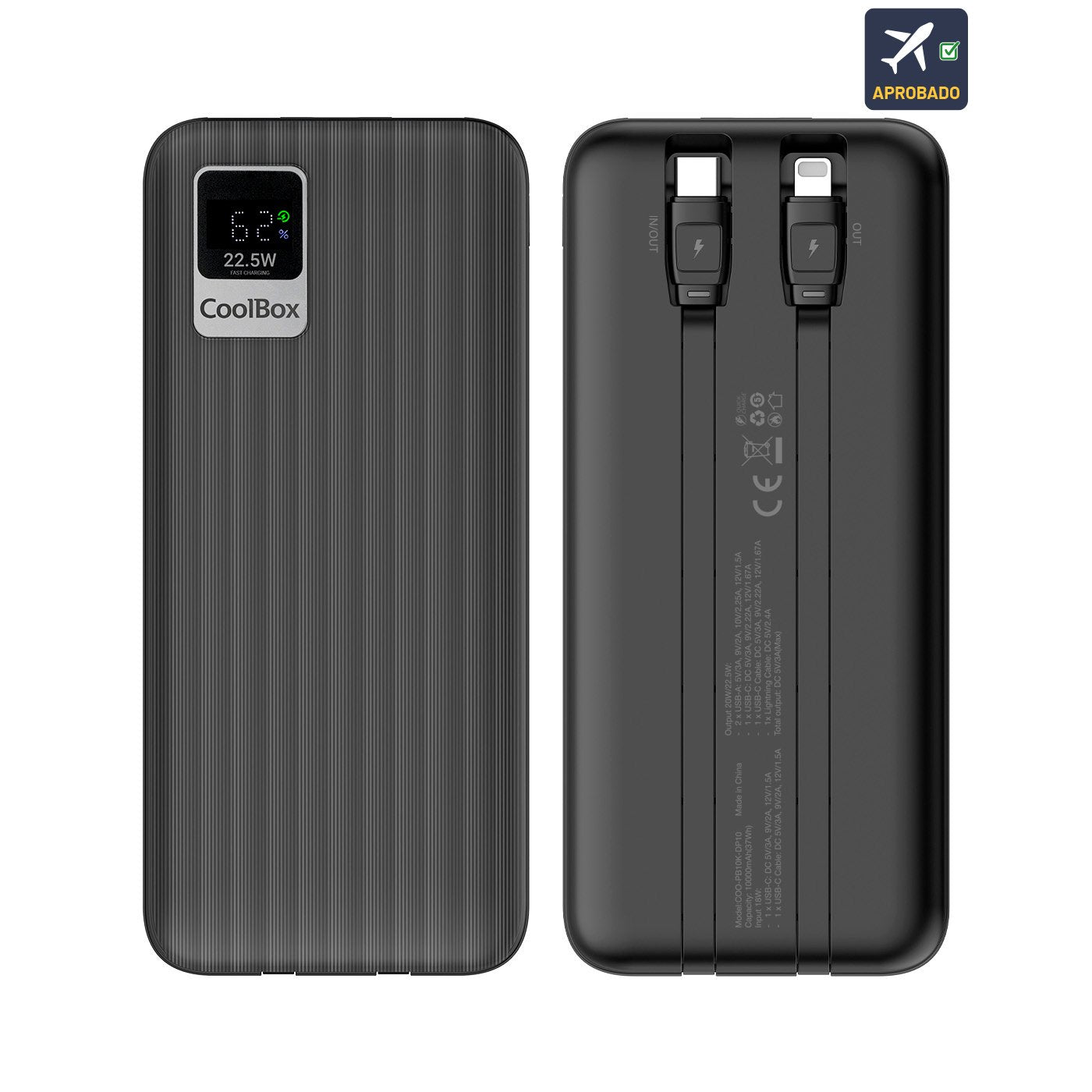 EAN 8436624422256 - CoolBox COO-PB10K-DP10 batería externa imagen 1