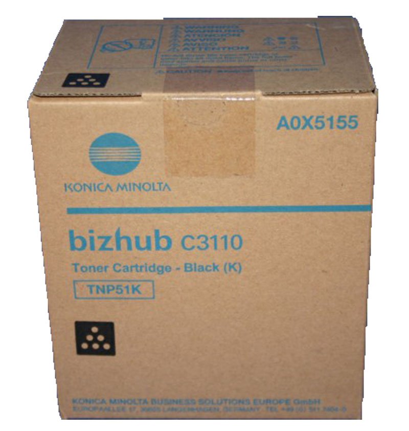 Toner Original Konica Minolta Bizhub C3110 Negro Tnp-51k A0x5155 Tnp 51k