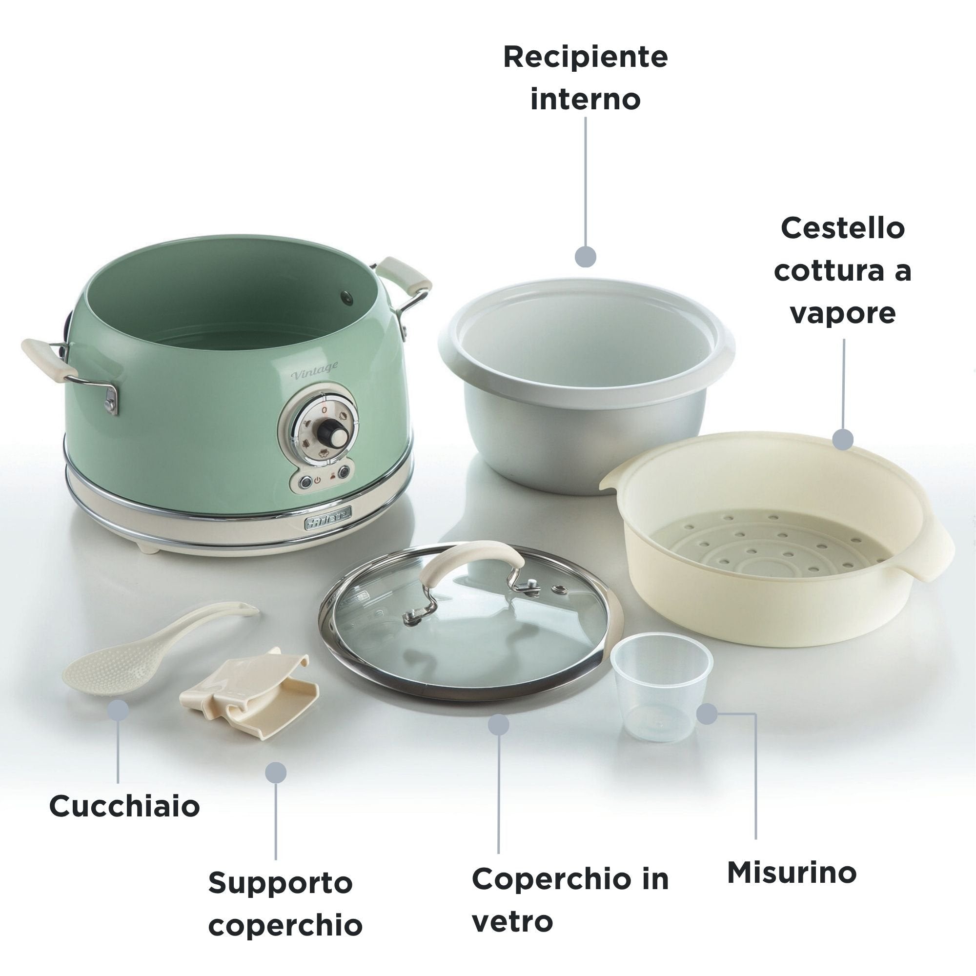 EAN 8003705118478 - Ariete 2904/04 arrocera 3,5 L 700 W Verde imagen 3