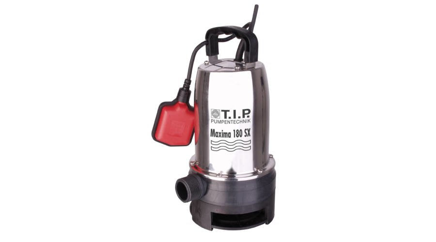 T.I.P Pumpen 30121 Maxima 180 Px Schmutzwasser-Tauchpumpe 10500 L/H 7 M