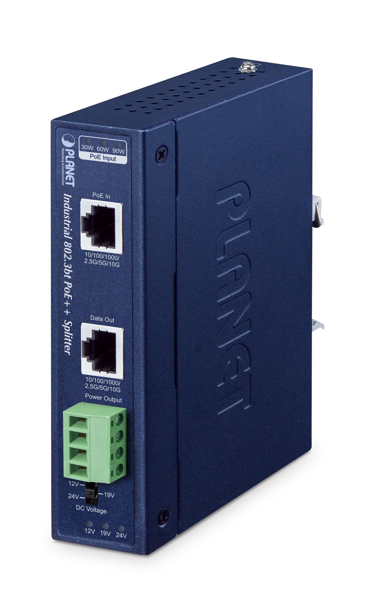 EAN 4711605287487 - PLANET IP30 Industrial Single-Port 10Gbps 802.3bt PoE++ Splitter divisor de red Energía sobre Ethernet (P imagen 1