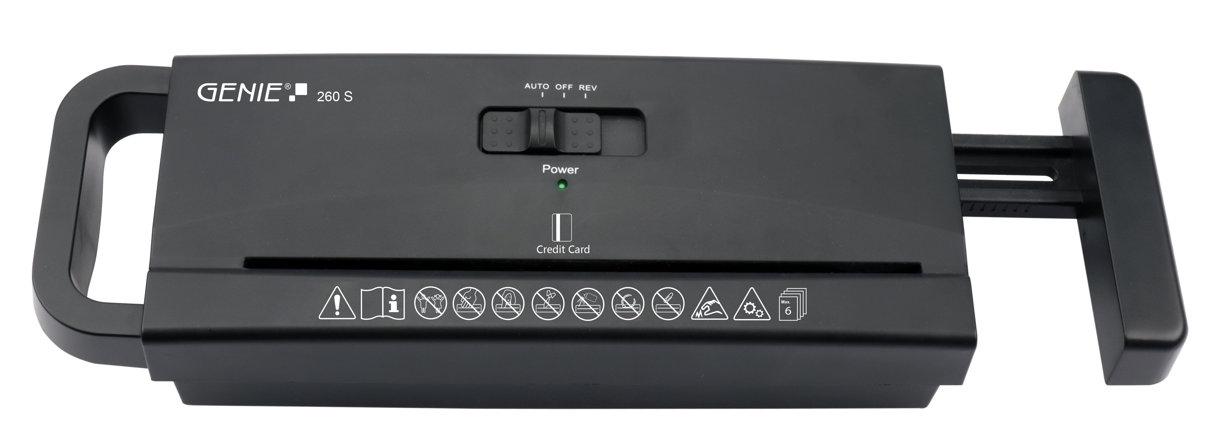 Genie 260 S Triturador De Papel Corte En Tiras 73 Db Negro