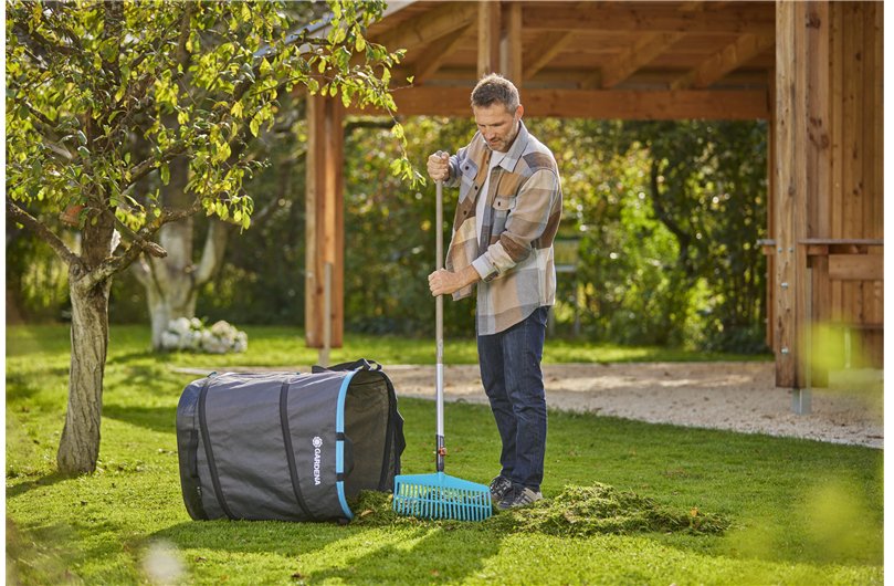 Bolsa Para Residuos De Jardín Gardena Popup Rectangular, Tamaño L Negro/Turquesa, 220 Litros 11716-20