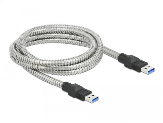 Delock Usb 5 Gbps Cable Typ-A Stecker Zu Typ-A Stecker Mit Metallmantel 2 M